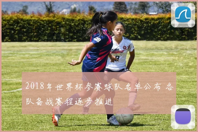 2018年世界杯参赛球队名单公布 各队备战赛程逐步推进